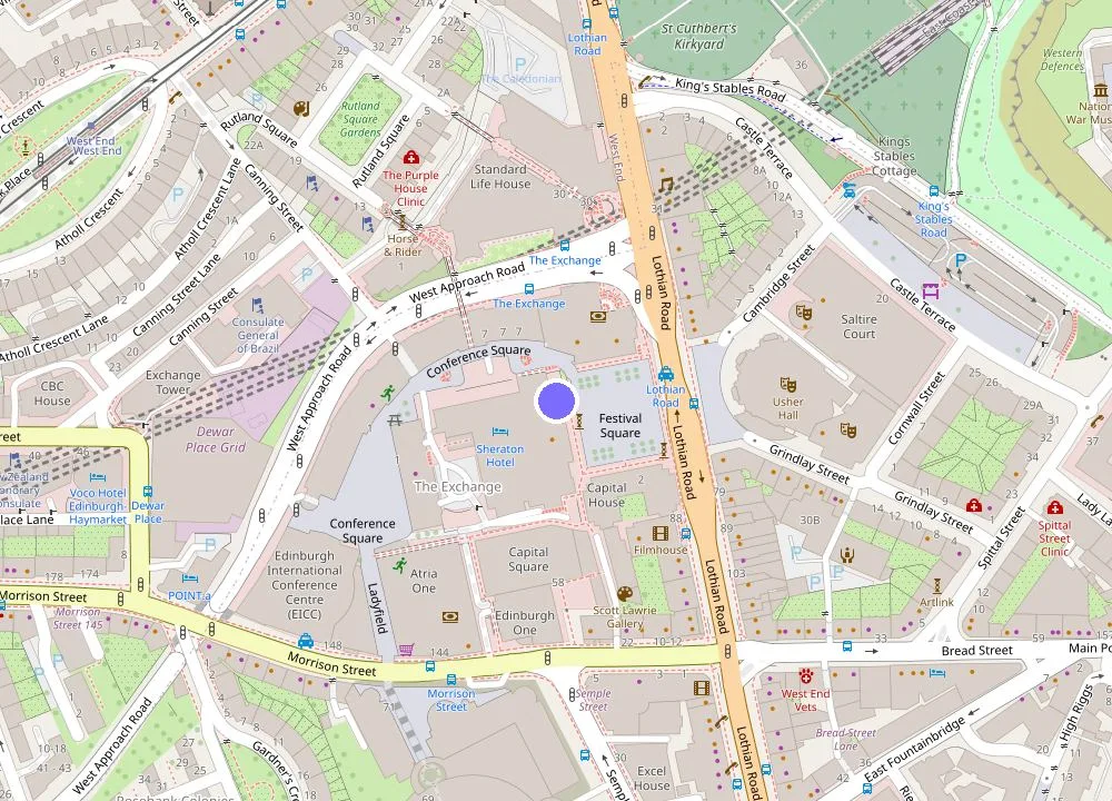 Map: Sheraton Grand Hotel & Spa